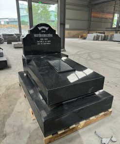 Mộ đá granite đen