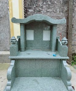 Mộ đôi đá granite xanh