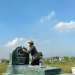 Mộ đá granite xanh ngọc ấn độ